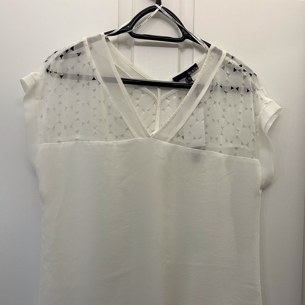 Ro&De Cap Sleeve Blouse NWT